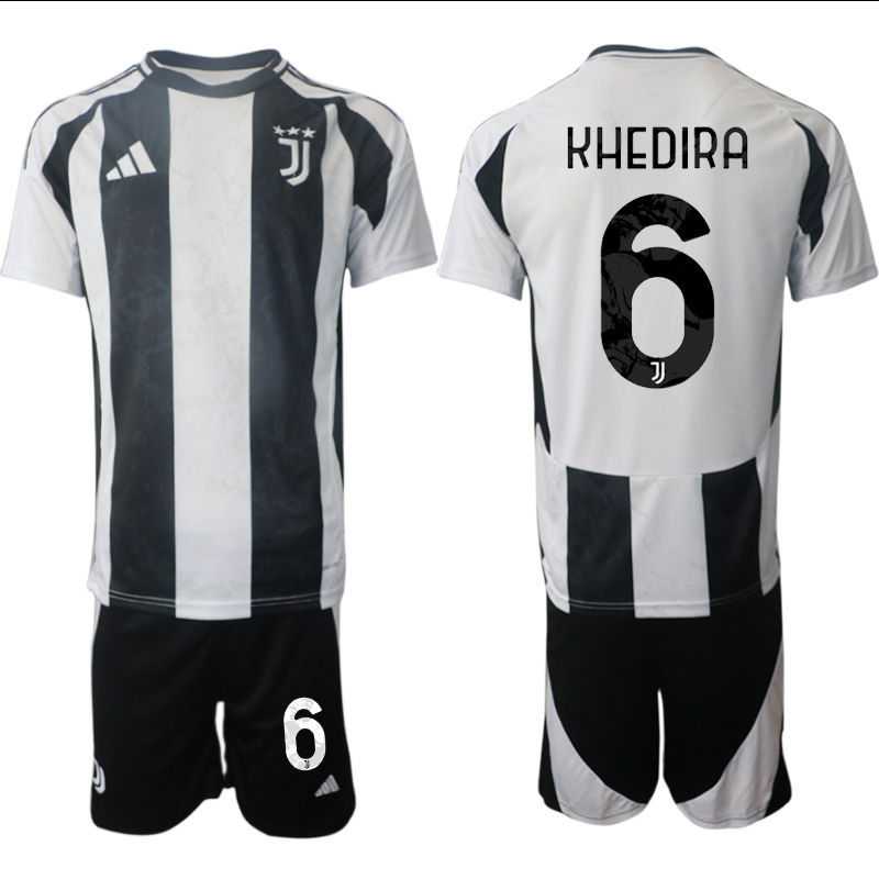 Men 2024-2025 Club Juventus home Black #6 Soccer Jersey